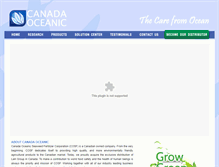 Tablet Screenshot of canadaoceanic.com